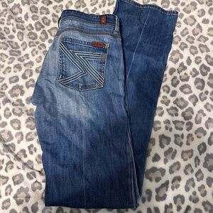 7 For All Mankind Classic Blue Boot Cut Jeans